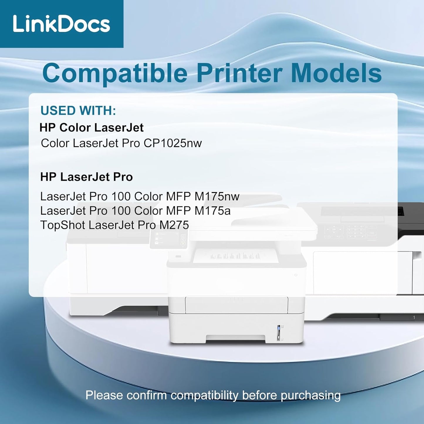 Remanufactured HP 126A CE310A CE311A CE313A CE312A Toner Cartridge (Black, Cyan, Magenta, Yellow, 4-PK)