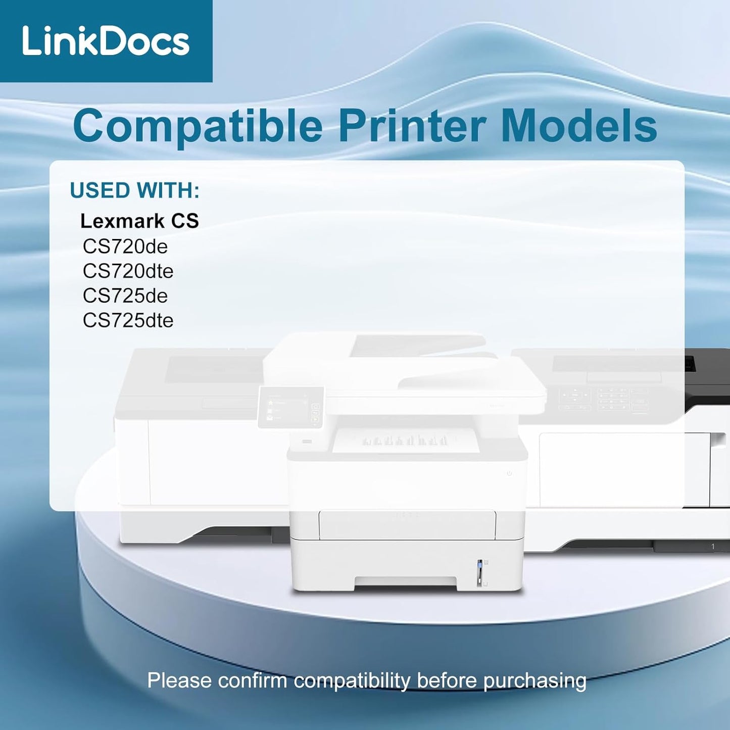 Compatible Lexmark 74C1HK0, 74C1HC0, 74C1HM0, 74C1HY0 Toner Cartridge (4 Pack)