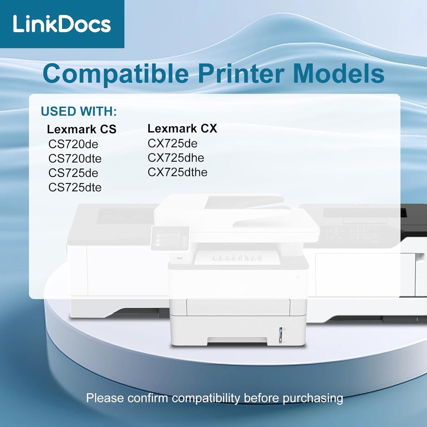 Compatible Lexmark 74C1SK0, 74C1SC0, 74C1SM0, 74C1SY0 Toner Cartridges (Black, Cyan, Magenta, Yellow 4 Pack)