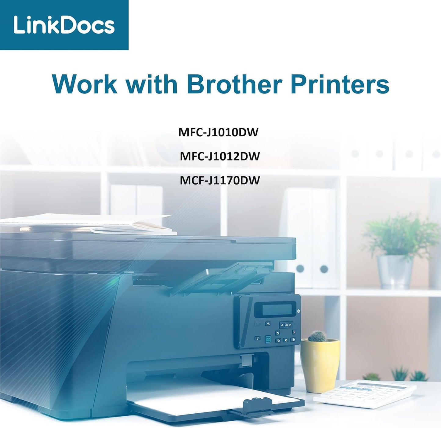 LinkDocs LC401 Compatible Ink Cartridges for Brother Printers - 4 Pack (Black, Cyan, Magenta, Yellow)