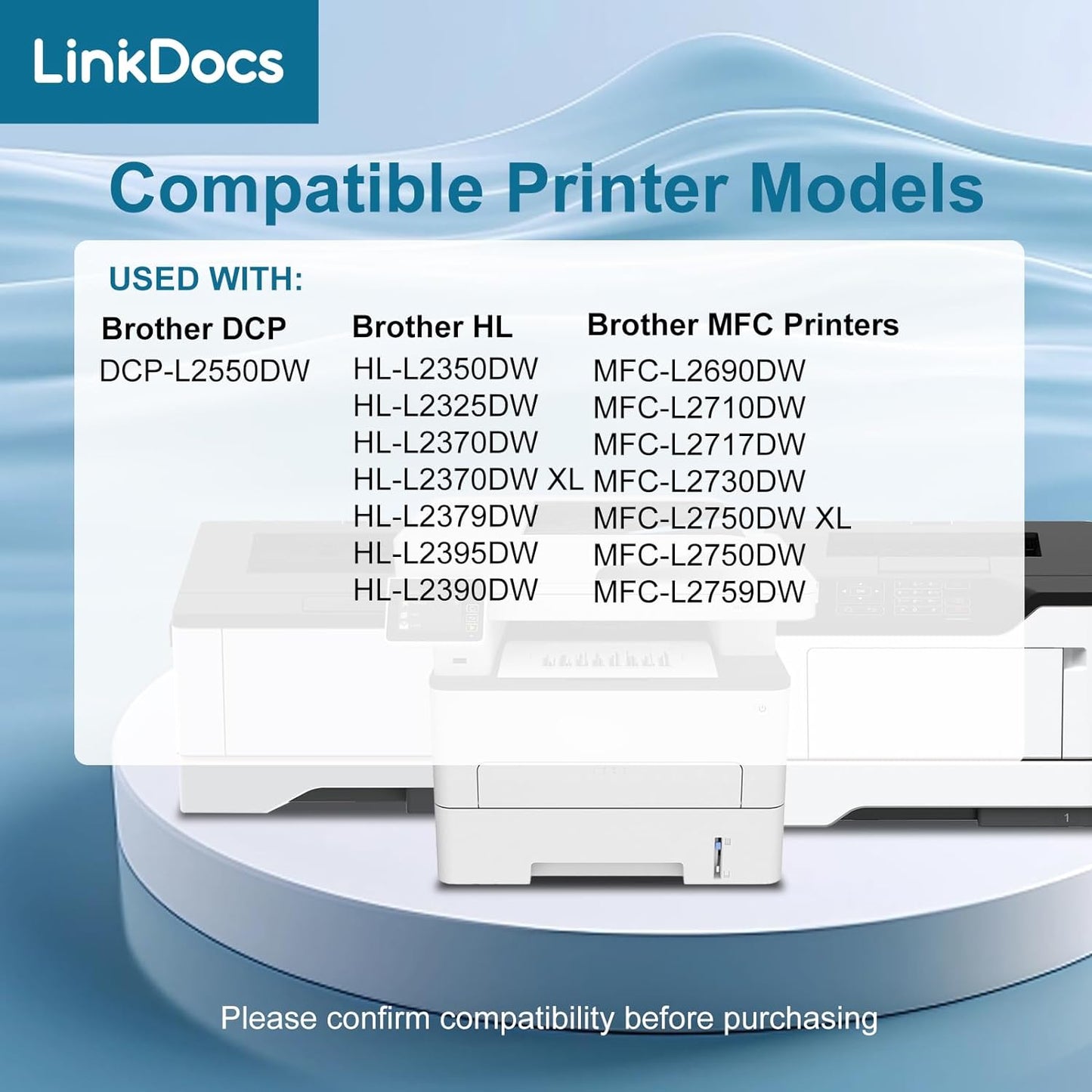 TN760 Toner Cartridge for Brother Printer (1 Black)