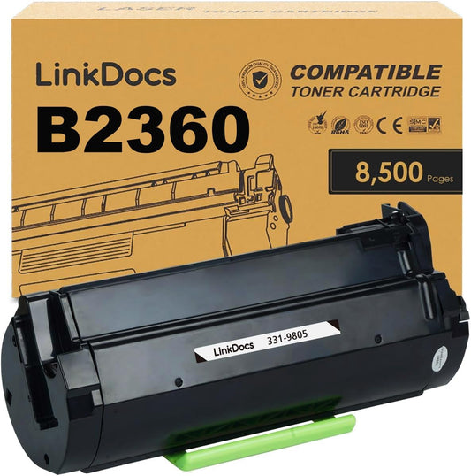 LinkDocs B2360 M11XH 331-9805 High Yield Toner Cartridge Replacement for Dell Laser Printers, Black, High-Quality Printing.