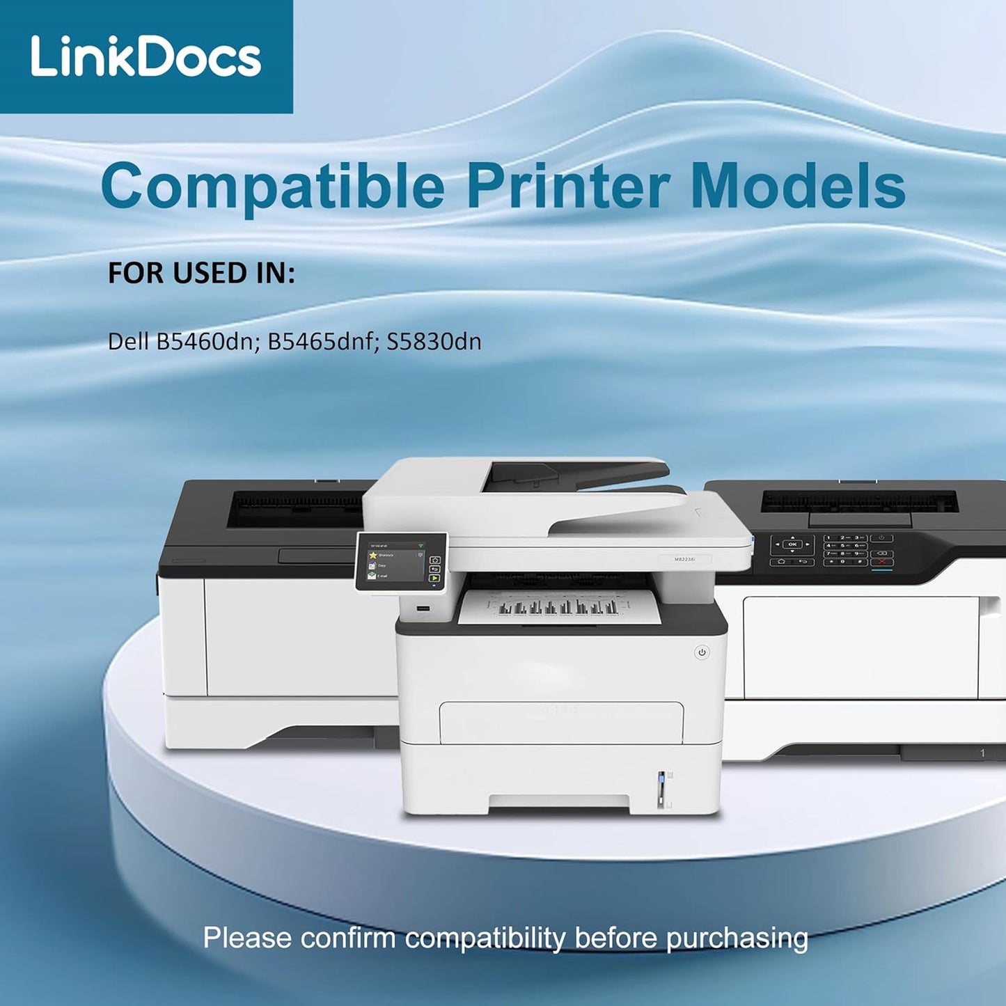 Compatible Dell B5460 331-9754 9PN5P High Yield Remanufactured Imaging Drum Unit, 100,000 Pages, 1 Pack