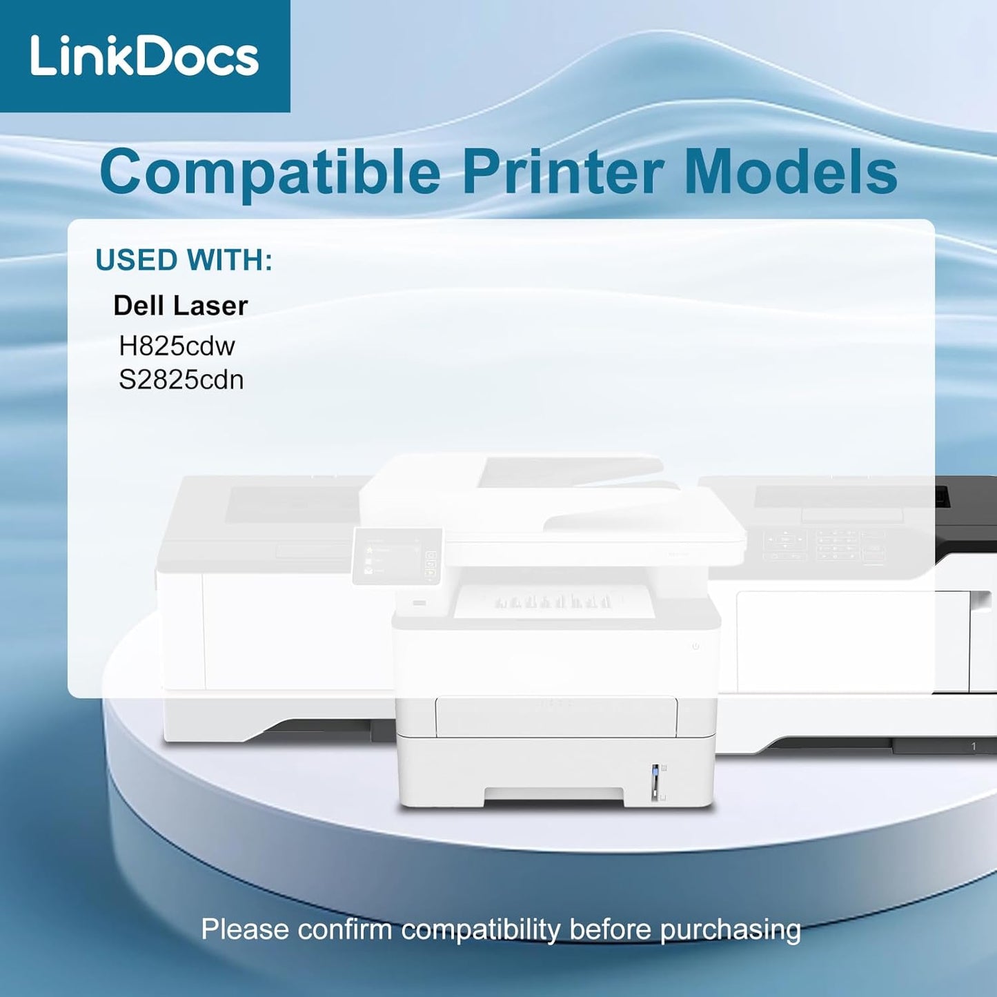 Compatible Dell S2825 Toner Cartridge (1 Black, 1 Cyan, 1 Magenta, 1 Yellow)