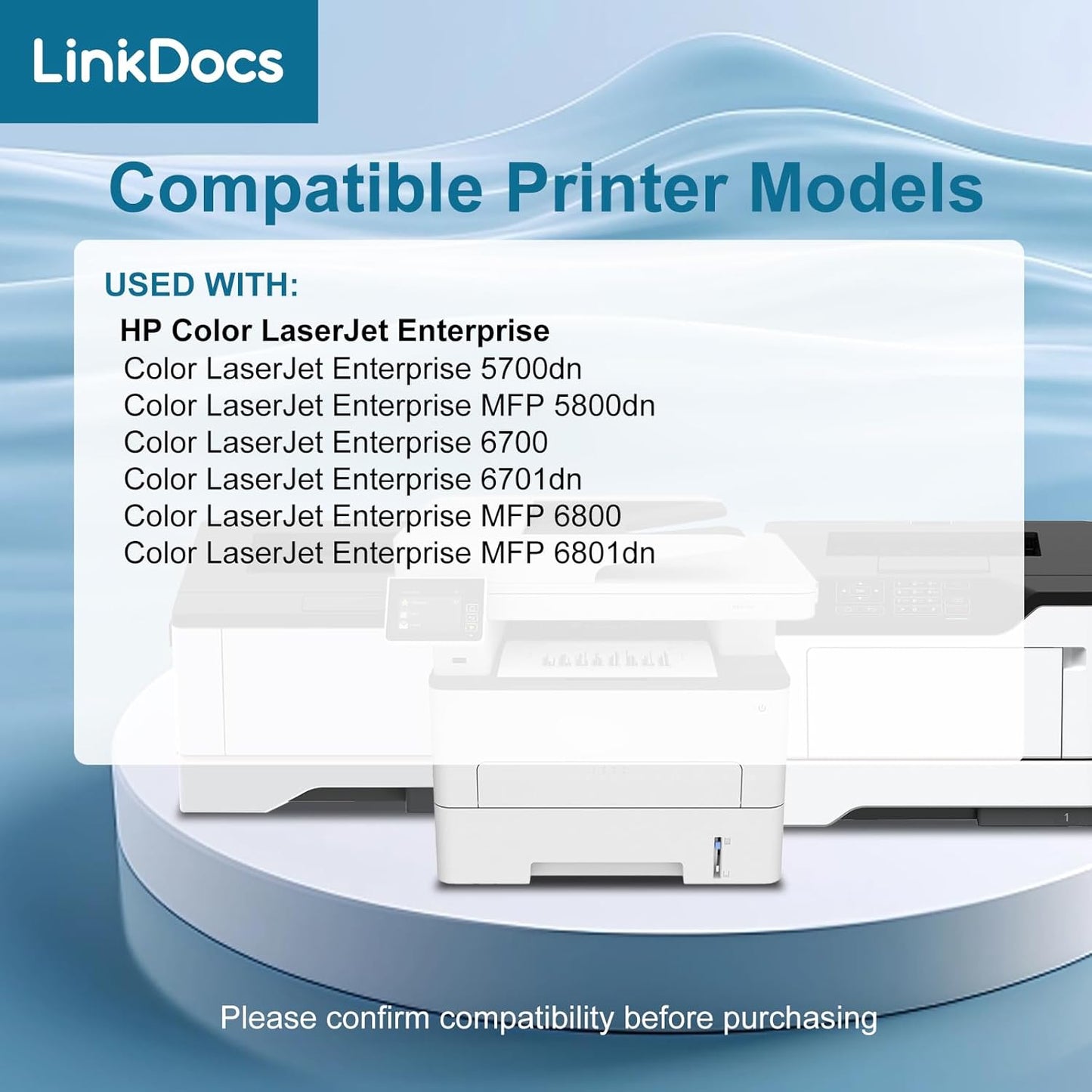 Compatible HP 213X High Yield Toner Cartridge 4 Pack for HP Enterprise Printers