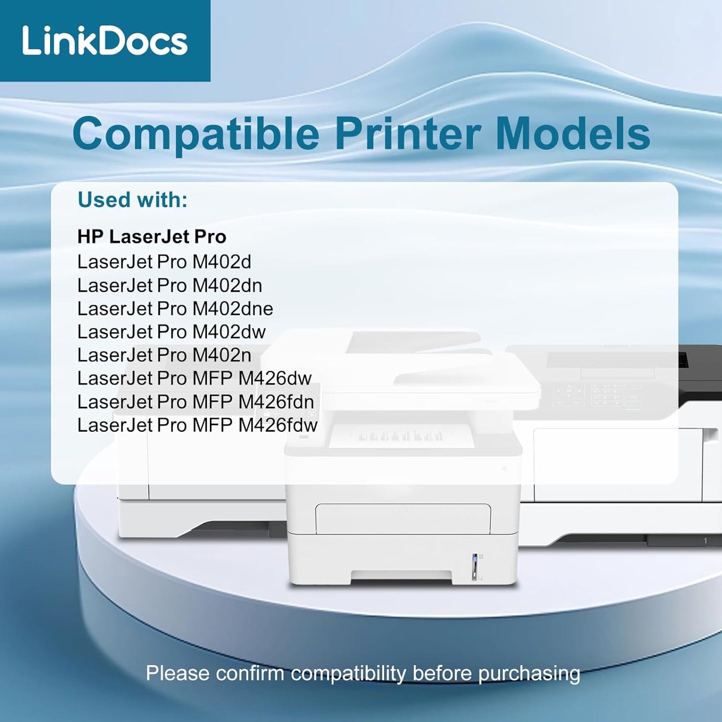 Compatible HP 26A Toner Cartridge, CF226A 2-Pack Black